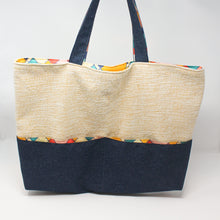 Load image into Gallery viewer, Sunshine and Circus Denim Tote Bag