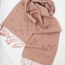 Load image into Gallery viewer, Khaki Rose Squiggle Scarf