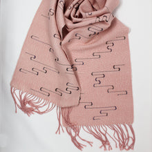 Load image into Gallery viewer, Rosé Bubbles Squiggle Scarf