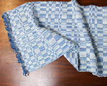 Load image into Gallery viewer, 46" Indigo & Bouclé Runner