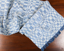 Load image into Gallery viewer, 46" Indigo & Bouclé Runner