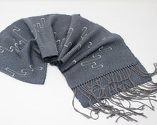 Load image into Gallery viewer, Thunderstorm Squiggle Scarf