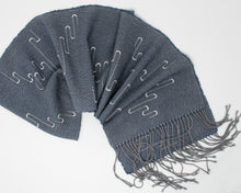Load image into Gallery viewer, Thunderstorm Squiggle Scarf