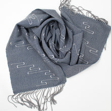 Load image into Gallery viewer, Thunderstorm Squiggle Scarf