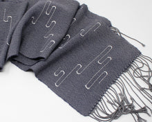Load image into Gallery viewer, Thunderstorm Squiggle Scarf