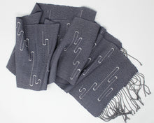 Load image into Gallery viewer, Thunderstorm Squiggle Scarf