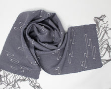 Load image into Gallery viewer, Thunderstorm Squiggle Scarf