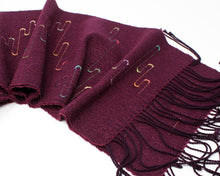 Load image into Gallery viewer, October Squiggle Scarf