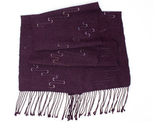 Load image into Gallery viewer, Raisin Squiggle Scarf