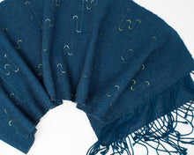 Load image into Gallery viewer, Verdigris Squiggle Scarf