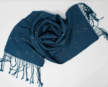 Load image into Gallery viewer, Verdigris Squiggle Scarf