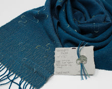 Load image into Gallery viewer, Verdigris Fade Squiggle Scarf