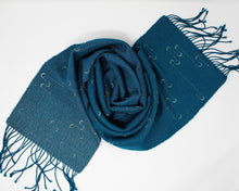 Load image into Gallery viewer, Verdigris Fade Squiggle Scarf