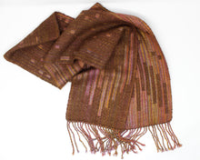 Load image into Gallery viewer, Falling Leaves Pixelated Scarf