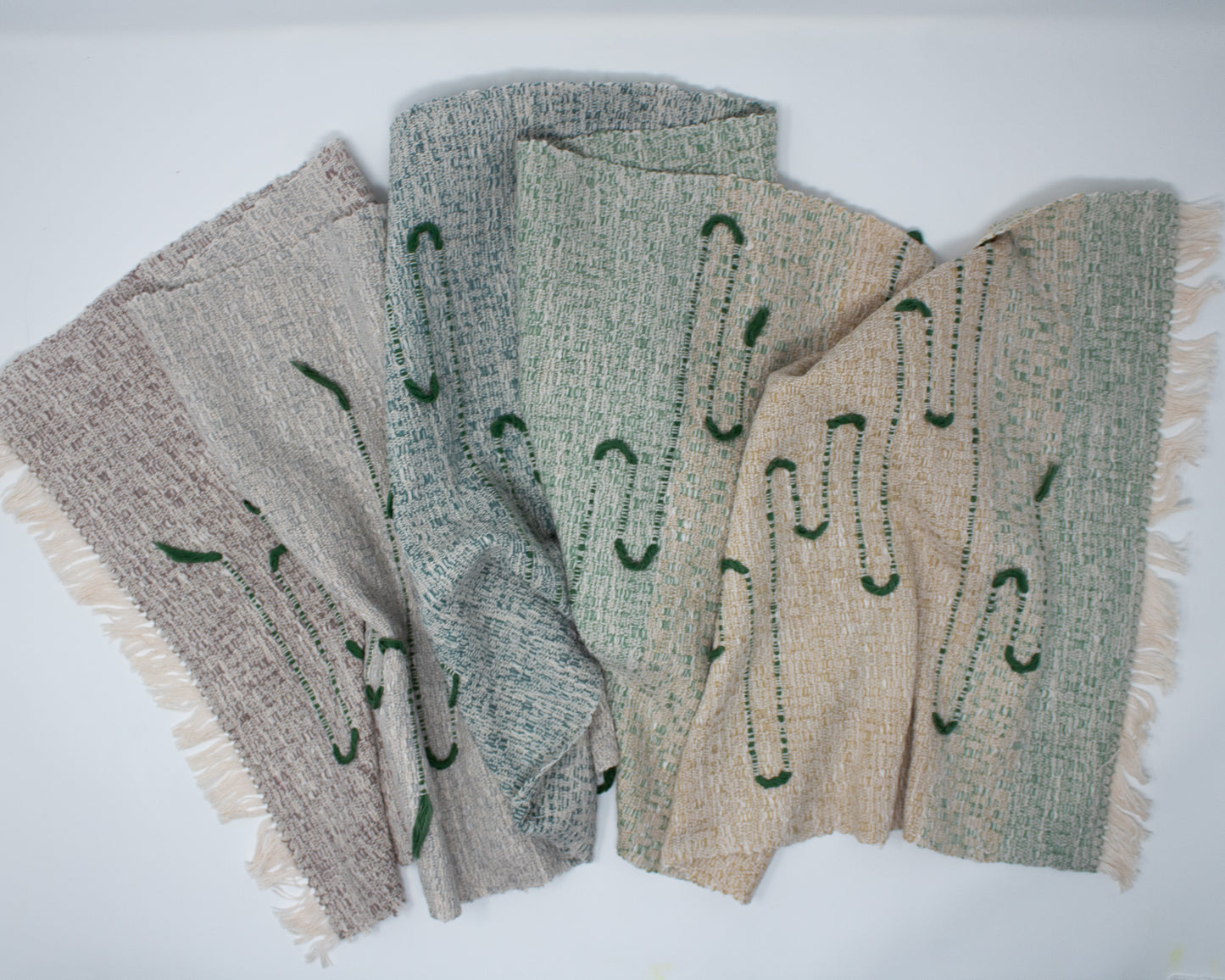 66" Sage Squiggle Table Runner