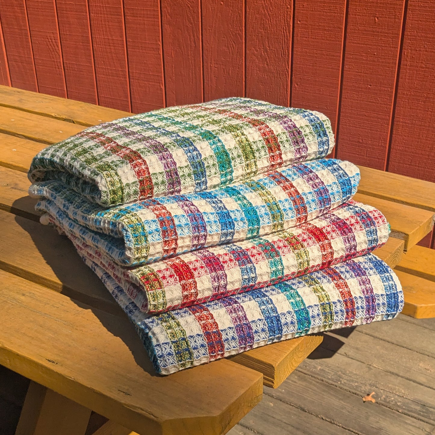 Rainbow Check Bath Sheets