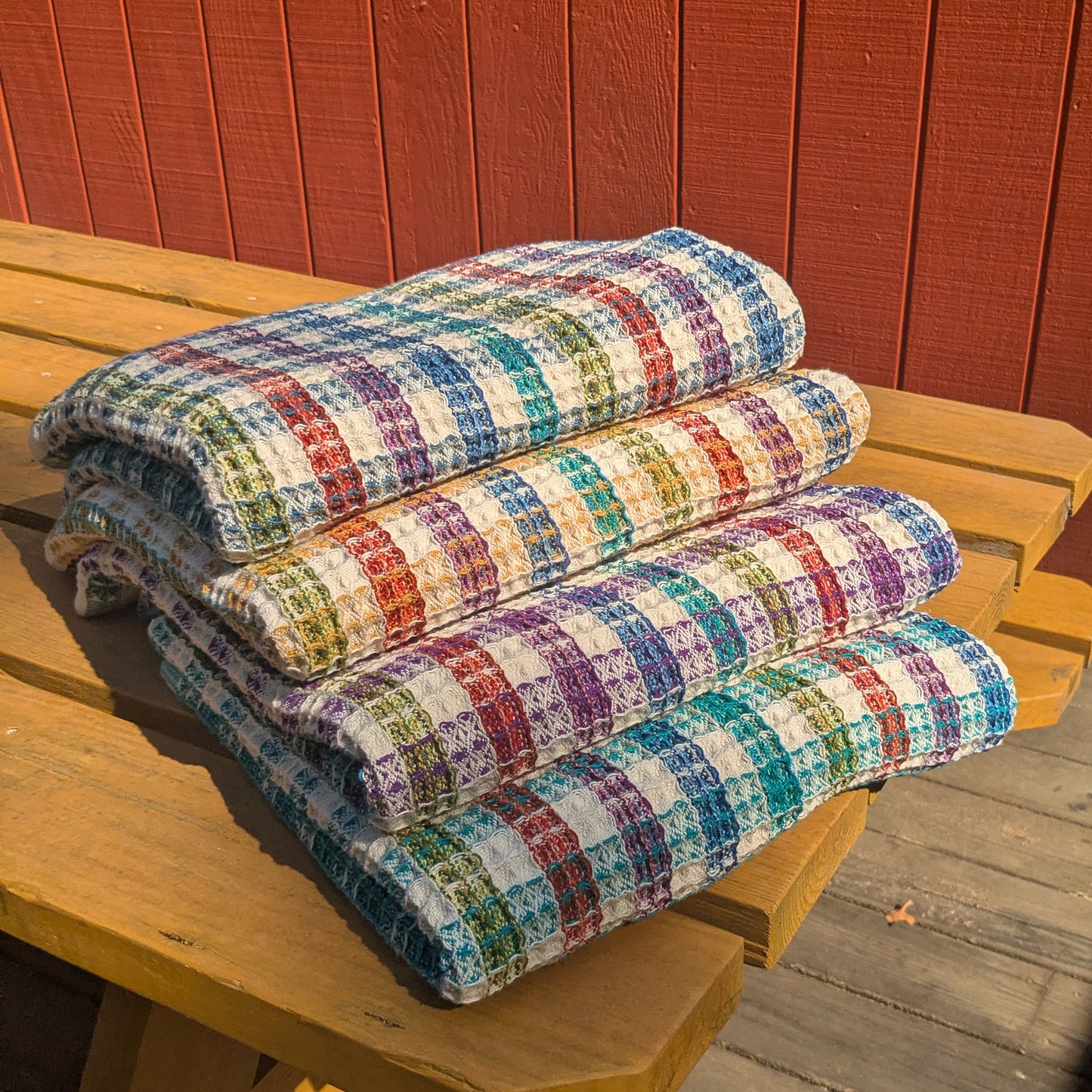 Rainbow Check Bath Sheets