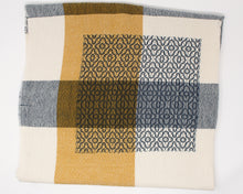 Load image into Gallery viewer, Denim &amp; Gold Patchwork Baby/Lap Blanket
