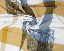 Load image into Gallery viewer, Denim &amp; Gold Patchwork Baby/Lap Blanket
