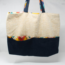 Load image into Gallery viewer, Sunshine and Circus Denim Tote Bag
