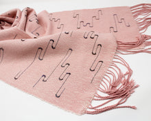Load image into Gallery viewer, Rosé Bubbles Squiggle Scarf
