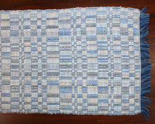 Load image into Gallery viewer, 63&quot; Indigo Cotton-Linen-Hemp Table Runner
