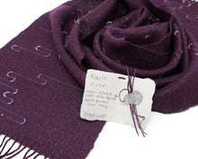 Load image into Gallery viewer, CUSTOM for Holly Raisin Squiggle Scarf
