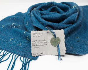 Verdigris Squiggle Scarf